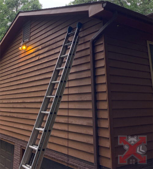 Getting ready to fix the soffit in Carlsbad